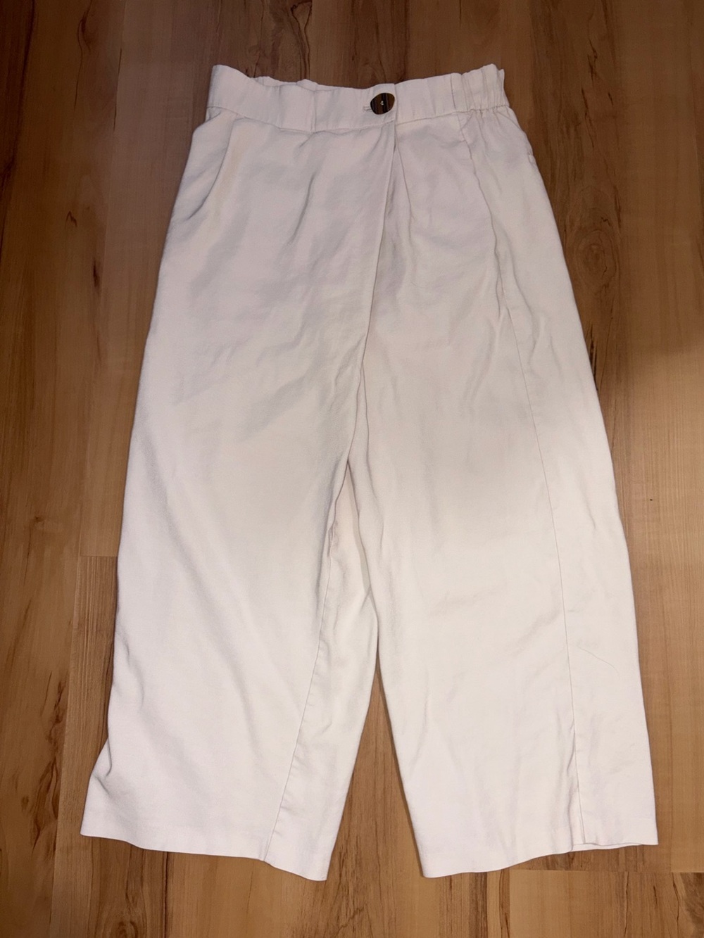 Zara wide-leg cropped pants